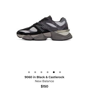 New Balance 9060 Sneakers in Black and Gray